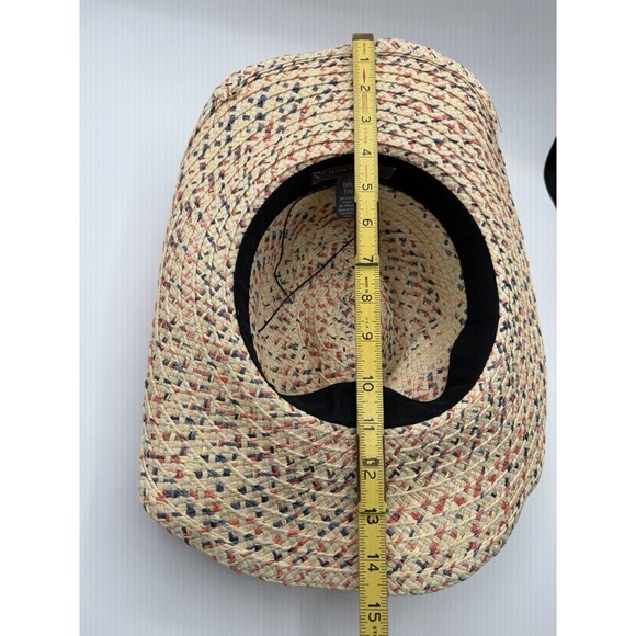Vince Camuto Woven Straw Hats Slouch Beige Vacay Beach Preppy Boho Size One Size main image 4